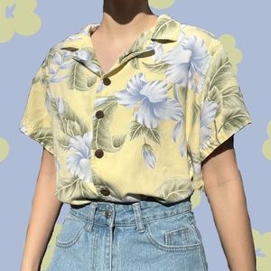 La Cabana floral Hawaiian button up